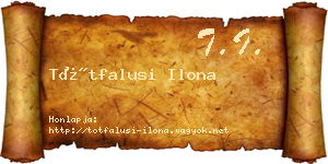 Tótfalusi Ilona névjegykártya